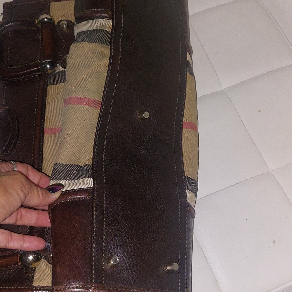 Burberry handbag authentic large Vintage - Picture 7 of 8